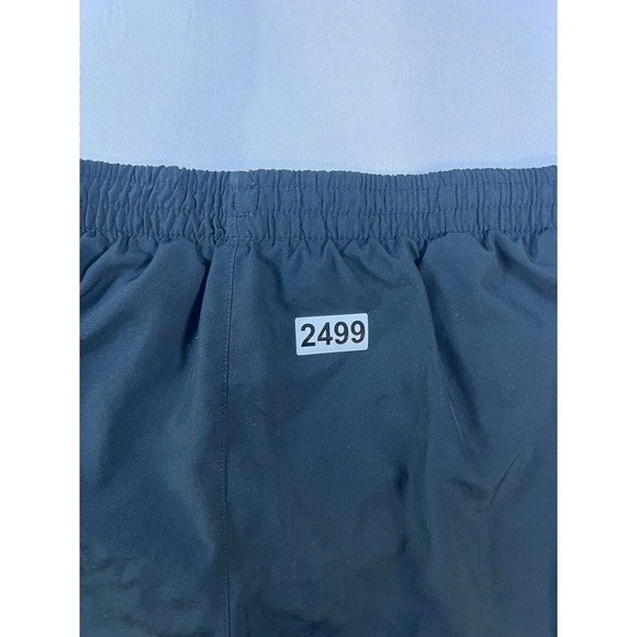 Nike Women Running Shorts Black White Mesh Inset Athletic Size M - Picture 6 of 6